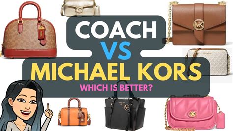 michael kors vs coach handbags